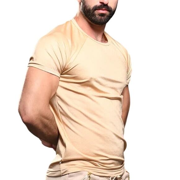Andrew Christian Other - Andrew Christian Champagne Shimmer Tee Medium